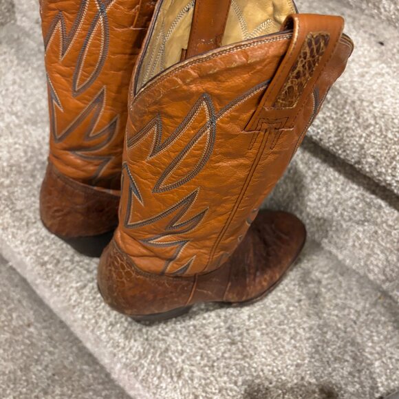 Hand Crafted in Montana Sea Turtle Cowbot Boots - Picture 3 of 8